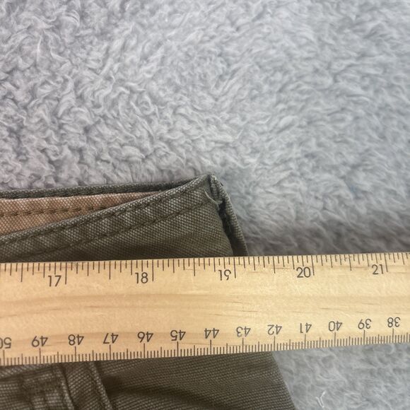 Legendary Outfitters Canvas Pant Men's 38x32 Relaxed Fit Green Cargo Work - Picture 6 of 10